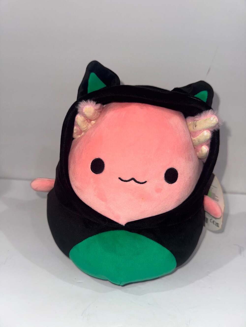 Squishmallows 8" Archie the Axolotl in Black Cat Costume Plush
